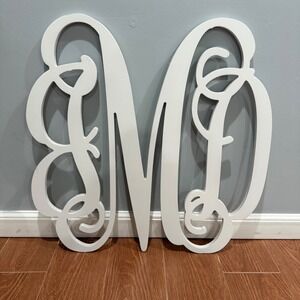 Monogram Wall Decor Initial M Wooden Letter Nursery‎ dorm room Decor 23 Inches